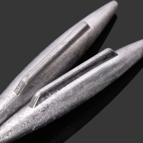 Submarine lead sinker, sea fishing shark fin-shaped fishing aircraft lead sinker, lead sinker with loop, fishing supplies