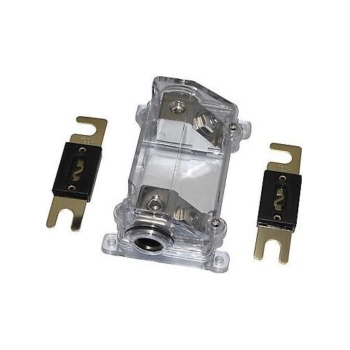 PREMIUM ANL FUSE HOLDER 0 or 2 GAUGE CAR AMP INSTALL FREE ANL FUSE 80A,100A,150A,200A,250A,300A