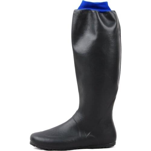 Rainshoes Men High Rain Boots Over-the-Knee Rice Transplanting Shoes Fishing Boots Rain Shoes Farm Working Shoes Size 36-46