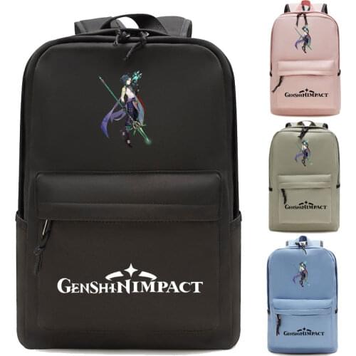 Genshin Impact Backpack Student Travel Backpack Beautiful Student Boy Girl School Bag Everyday Rucksack Everyday Backpack