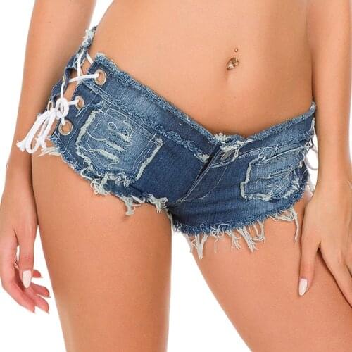 Hot Shorts Femme Mini Sexy Women Booty Shorts Hole Jeans Summer Shorts Girl Denim Low Waist Fitness Spodenki Damskie Jeansowe