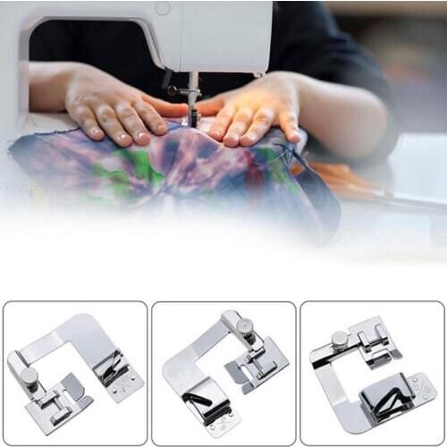 1pcs Domestic Sewing Machine Foot Presser DIY Rolled Hem Feet for Brother Singer Sewing Accessories