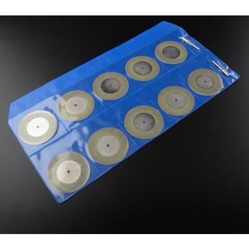 10PCS 50mm Dremel Accessories Diamond Grinding Wheel Dremel Saw Mini Circular Saw Cutting Disc Electric Rotary Tool Woodworking