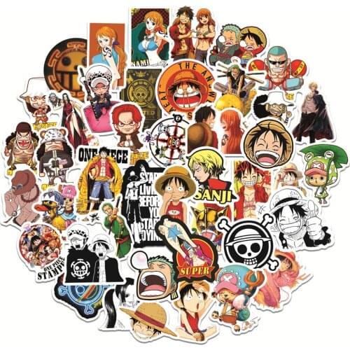 10/30/50pcs/pack One Piece Anime Stickers Luggage Computer Skateboard Car Motorcycle Waterproof Graffiti Decal manga sticker