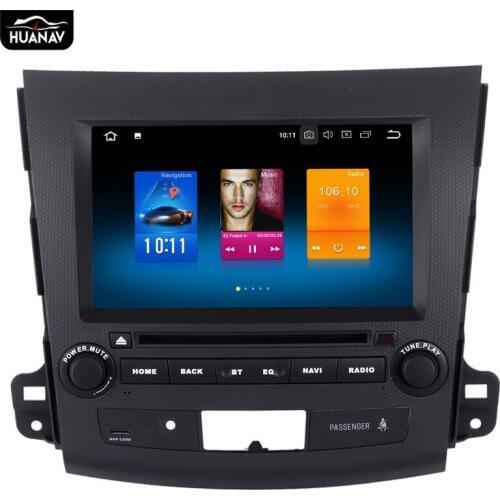 Android 8 Car DVD player GPS navigation for Mitsubishi Outlander 2006-2012 for Peugeot 4007 auto stereo player multimedia Navi