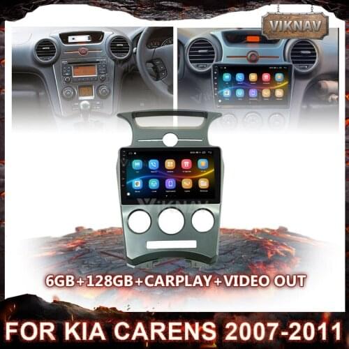6 128G Android 10.0 Car Multimedia Player For Kia Carens 2007 2008 2009 2010 2011 Auto Car Radio Stereo Head Unit GPS Navigation