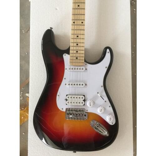 Free delivery / sunset color single double pickup high quality st Guitar / customizable color China Electric Guitar