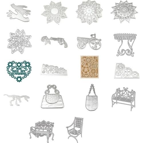 Flower Metal Cutting Dies Stencil Scrapbooking DIY Album Stamp Paper Embossing