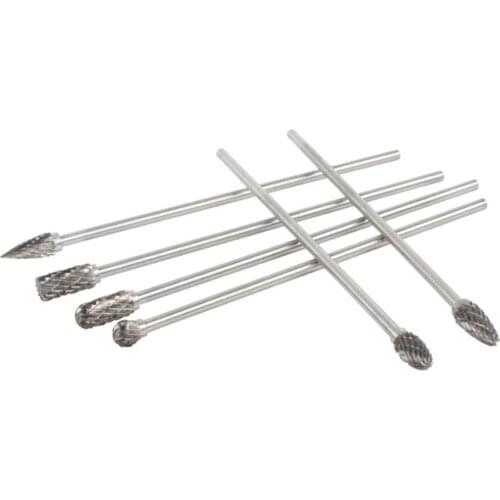Woodworking Rotary Burr 10pcs For Cast Iron Steel Alloy Tile Marble Long Reach Set New