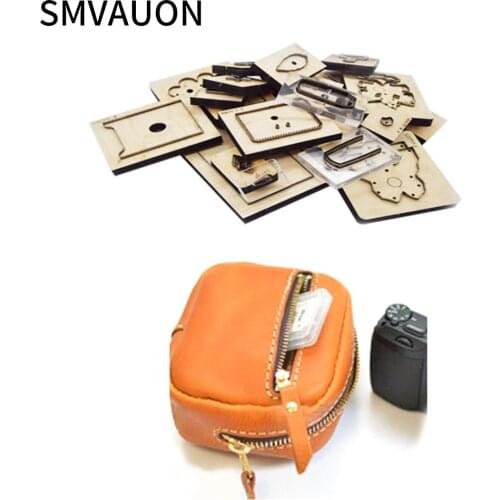 Wood Mold Fashion Wallet Multifunction Cutting Die Folding Wallet Handbag Punching Steel Card Bag Leather Craft