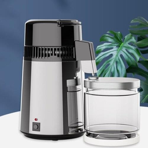 750W Water Distiller Stainless Steel Inner Adjustable Temperature Digital Control Distilled Purified for Home Kitchen