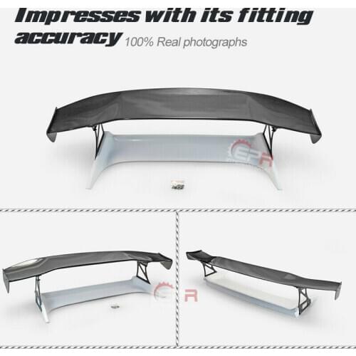 For Honda NSX NA1 NA2 VTX4 Type Carbon Fiber Rear GT Wings Spoilers +FRP Unpainted Trunk Spoiler Trim Bodykits