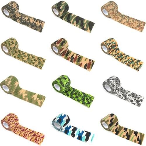 Camo Wrap Outdoor Hunting Shooting Blind Wrap Camping Tool Camouflage Stealth First Aid Tape Durable Army Water proof 5cmx4.5m