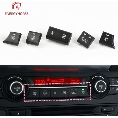 Car Air Conditioner Button Fan Button For BMW X5 E70 Air Inner Circulation Cover Refrigeration Switch Button For BMW E71 E72 X6