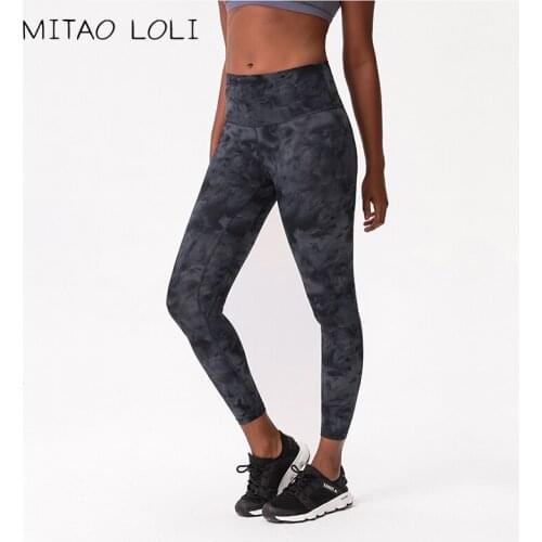 MITAO LOLI Four Ways Stretchy Yoga Pants Sport Gym Legging Women Naked Feel Exercise Fitness Workout Leggings 7/8 Length