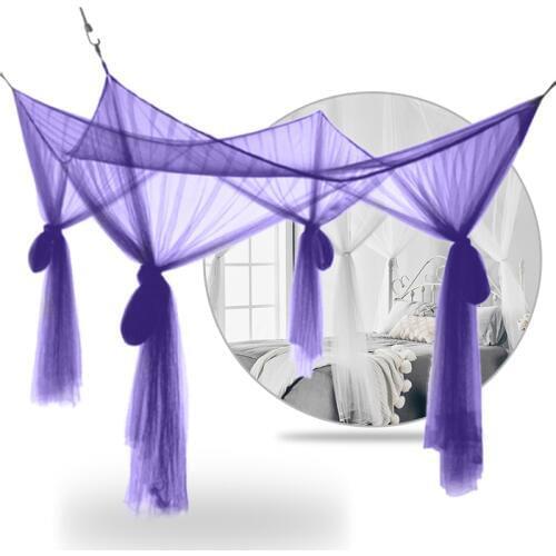 HOT 2019 Summer Mosquito Net Elegant Lace Canopy Curtain Baldachin Netting Quarto Doors For Double Moustiquaire Beds Kids Room