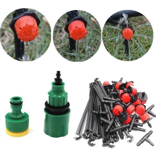 5/15/25m Adjustable Dripper Set Spray Water Cooling Water Irrigation Automatic watering Kit Set Drip Irrigation Garden Watering