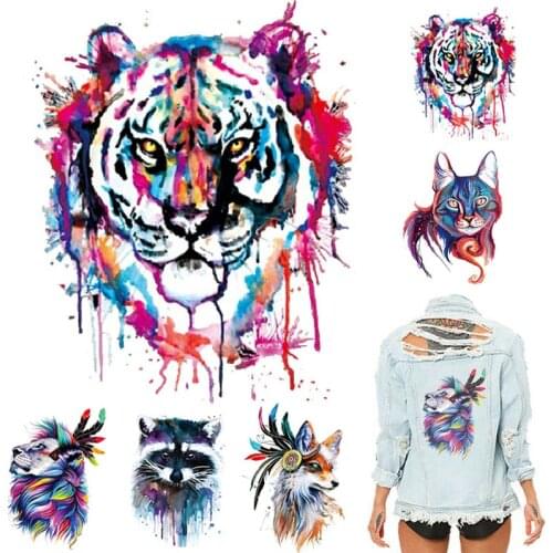 Cartoon Animal Patches Clothing Patches Washable Iron On Heat Transfer Fashion Diy Accessory Stickers Sticker For Clothes