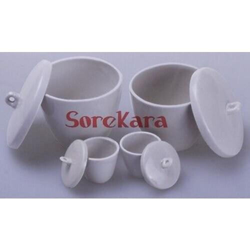 Cheap Lab Porcelain Crucible 100ml Ceramic crucible With Cover