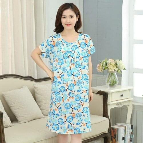 Nightgowns Sexy Sleepwear Women Nightwear Sexy Night Dresses Flower Dress Sleep Lounge Plus Size Nightgown Ladies Wear