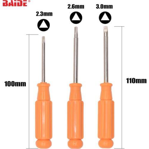 2.3mm 2.6mm 3.0mm Orange Triangular Screwdriver External Triangle Special Screw Driver for Home Appliances 1000pcs/lot