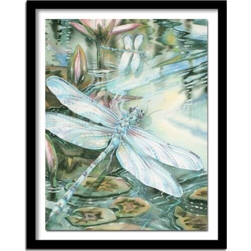 Full Diamond Painting The Dragonfly Diy Diamond Embroidery A Classic Style Decorated The Living Room A Good Gift For The Family