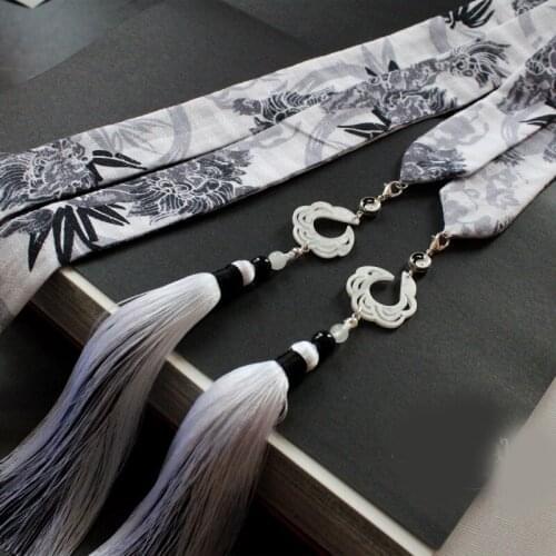 1pcs Hanfu Tassel Hairband Ancient Style Mens Waistband Headdress Accessories Cosplay Prop Decor Women Men Gift