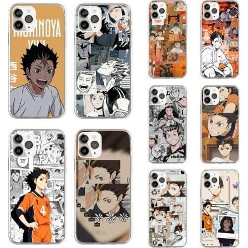 Anime Haikyuu Nishino ya yuu Phone Case Transparent soft For iphone 5 5s 5c se 6 6s 7 8 11 12 plus mini x xs xr pro max