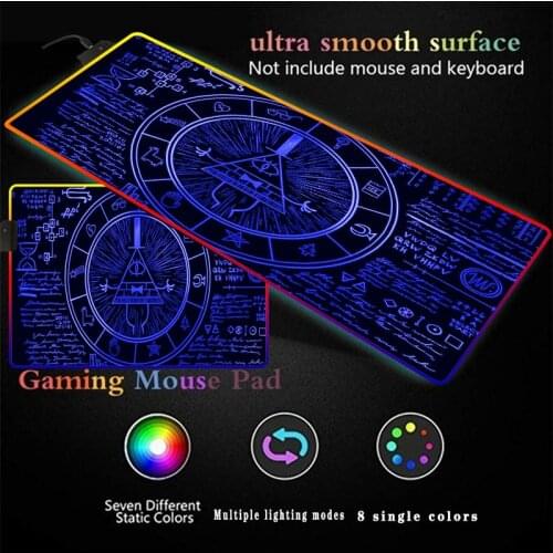 RGB Personality Mathematician Digital LED Gaming Accessories Computer Keyboard Carpet Pad PC Notebook Gamer Colorful Desk Mat