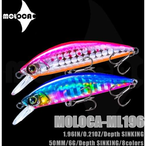 Minnow Fishing Lure Ace Weights 6g 50mm Sinking Full Water Lures Lokt Pesca Isca Artificial Baits Wobblers For Pike Fish Goods
