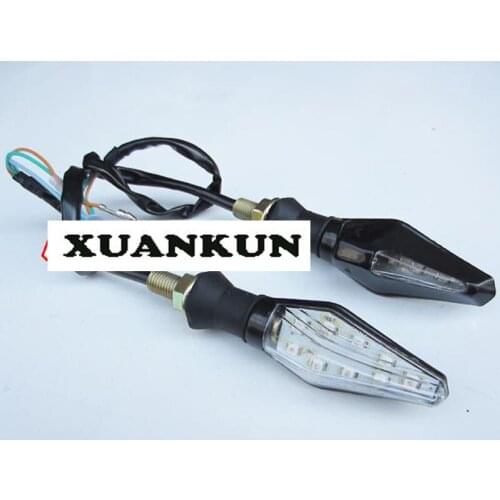 XUANKUN Scooter Ride Across The Street Sports Car Off-road Motorcycle Turn Signal Conversion Sided With flash LED turn signals