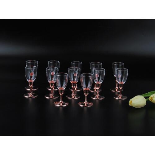 Glass liquor cup glass liquor cup bullet Cup one cup thickened small glass silver whisky cup