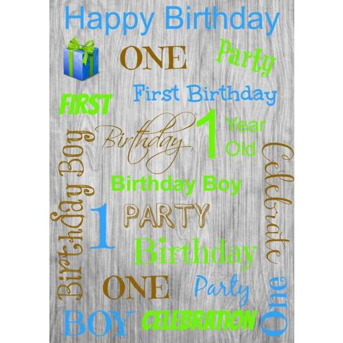 1.5*1mCustom Children Background Photography Backdrops One Birthday Vinyl Backdrop For Photography Telones De Fondo Fotografia