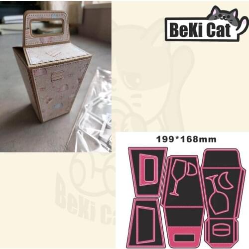 Takeaway Gift Box cutting die file Original Stencils for DIY Scrapbooking photo album Decorative DIY Paper Cards