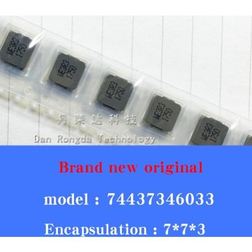 10/pcs New original 74437346033B patch integrated power inductor WE 7*7*3 3.3uH 5A