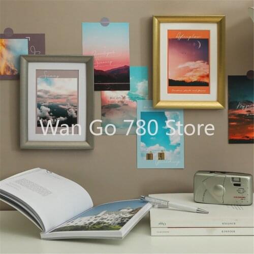 15Pcs Ins Style Nordic Landscape Nature and Life Photography Series Paper Card Stickers Walls Props Home Decoration Accessories
