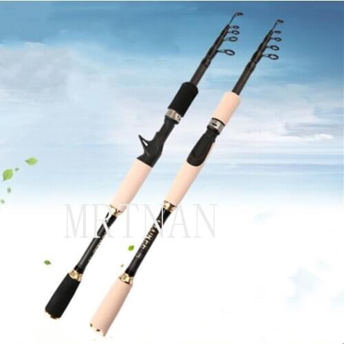 2021 portable 1.8mm 2.1mm 2.4mm 2.7mm carp rod telescopic sea fishing rod rotating rod high carbon super light hard