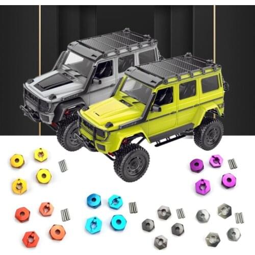 4pcs 12mm Metal Wheel Hex Nut with Pins Drive Hubs Adapter for 1/12 MN86K MN86KS RC Car Crawler Upgrade Parts
