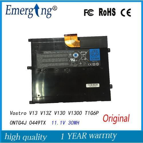 11.1V 30Wh New Original Laptop Battery for Dell Vostro V13 V13Z V130 V1300 T1G6P 0NTG4J 0449TX