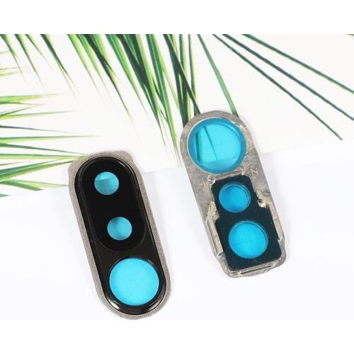 F 1 For Xiaomi Pocophone F1 Camera Lens Glass With Metal Frame Holder Repair Rear Housing Cover Replacement Parts