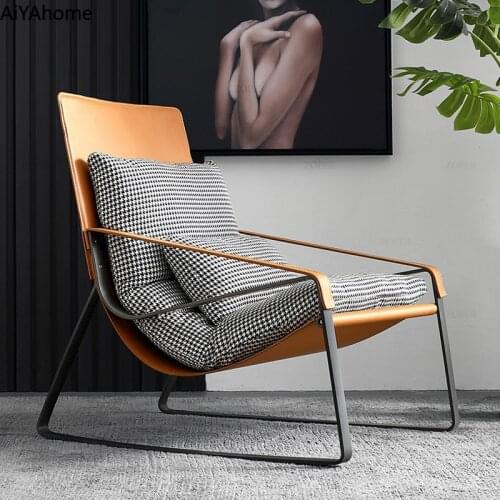 Italy Minimalism Leisure Accent Chairs for Living Room Velvet Chair