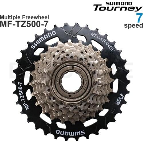SHIMANO TOURNEY TZ500 TZ31 7v 7 Speed Cassette Mountain Bike Freewheel Metal Thread Sprocket 14-28/34T Original