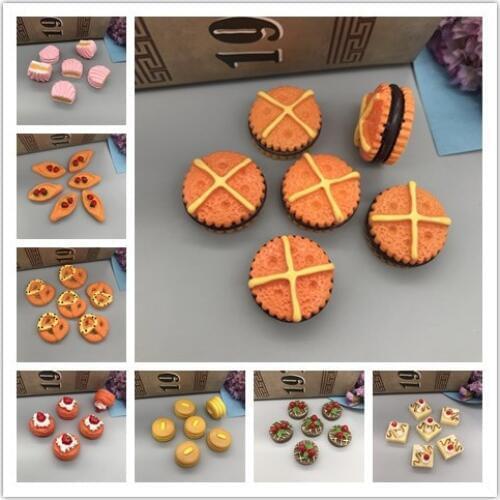 Resin kawaii Miniature Bread,cake. Resin food Flatback Cabochon for Phone Decoration, Scrapbooking,Crafts Making,lets start