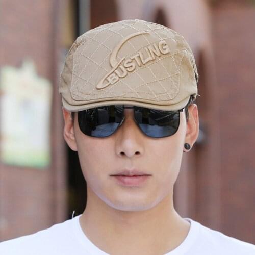 TOHUIYAN Letters Embroidery Newsboy Caps Summer Autumn Men Beret Hat Casual Women Boinas Cabbie Hats Branded Flat Caps For Male