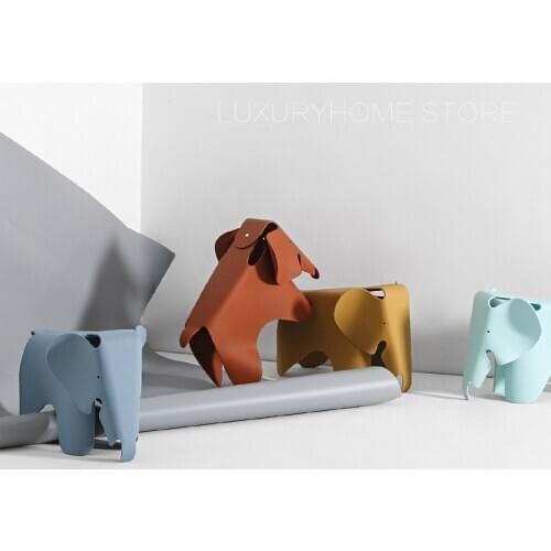 Beautiful Modern Nice Design Colorful Kids Elephant Plastic Chair Toy Stool Children baby study small play Chair Furniture 1PC