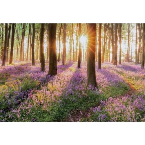 Lavender Forest Scenery Party Photography Backdrop Baby Shower Natural Room Decor Photo Booth Studio Prop