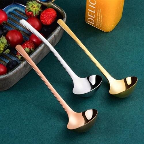 Stainless Steel Long Handle Soup Spoon Food Serving Scoop Mixing Spoon Hot Pot Scoop Ladle Kitchen Cooking Tools