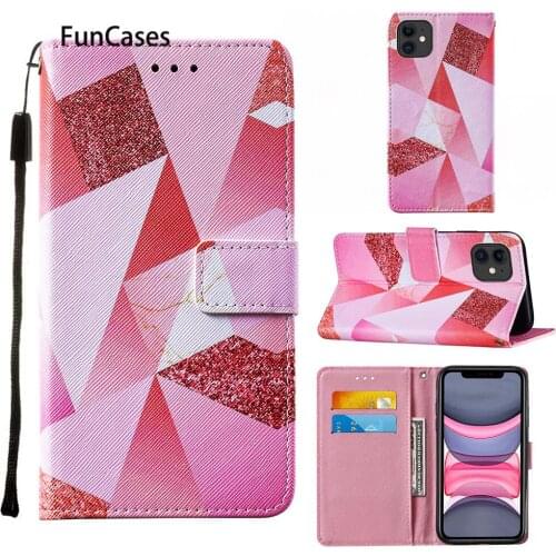 Lovely Wallet Pouch Cases For iPhone 11 Pro Aksesuar Apple iPhone estuche 11 Pro 5.8" 2019 Max PU Leather Flip Book Phone Cover