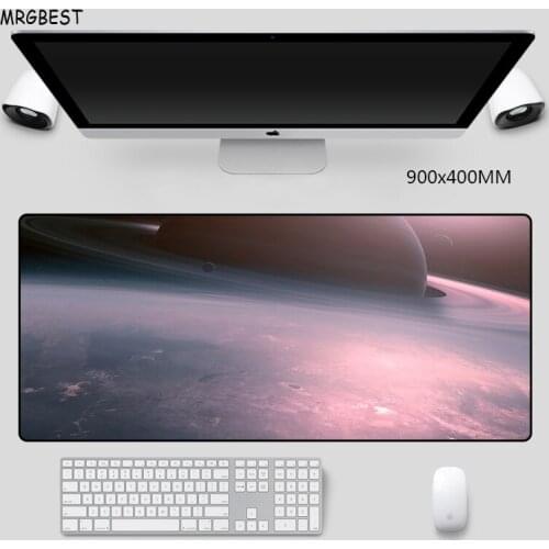 MRGBEST Large Mouse Pad In Stock Stars Photo Thermal Transfer Non-slip Nature Rubber with Locked Edge Wrist Mats for Player