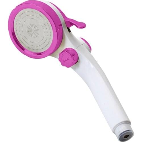 50LB 3 Shower Modes Shower Head Handheld Shower Spray Shower Cleaned Easily Stainless Steel Panel（Silver/Gold/Pink/White